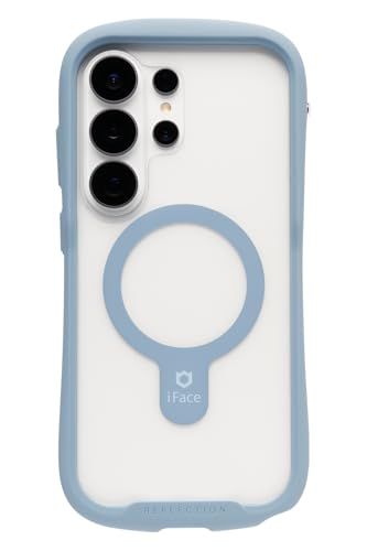 iFace スマホケース Galaxy S26 Ultra 対応 Reflection MagSynq 強化ガラス クリアケース (ペールブルー) ワイヤレス充電対応【 アイフェイス GalaxyS26Ultra ケース 耐衝撃 マグネット搭 8e3692c3