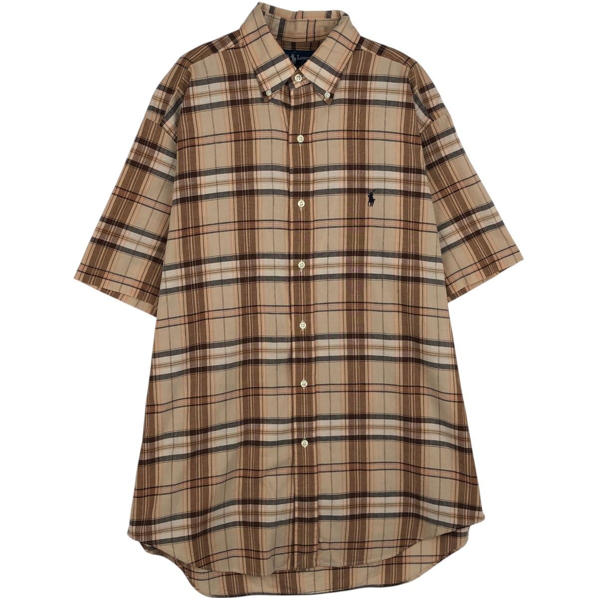古着 ラルフローレン Ralph Lauren BLAKE 半袖 ボタンダウン チェックシャツ メンズM相当/eaa641151 6,270円