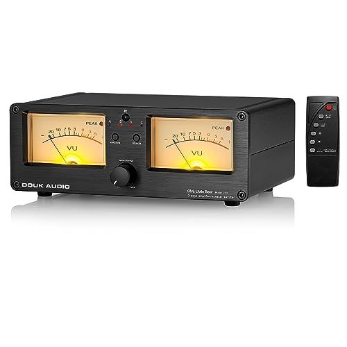 Douk Audio VU3 デュアル アナログ VU メーター, 2 ウェイ アンプ/スピーカー スイッチ, DB パネルディスプレイ オーディオ スイッチャー ボックス★m b48a7b08
