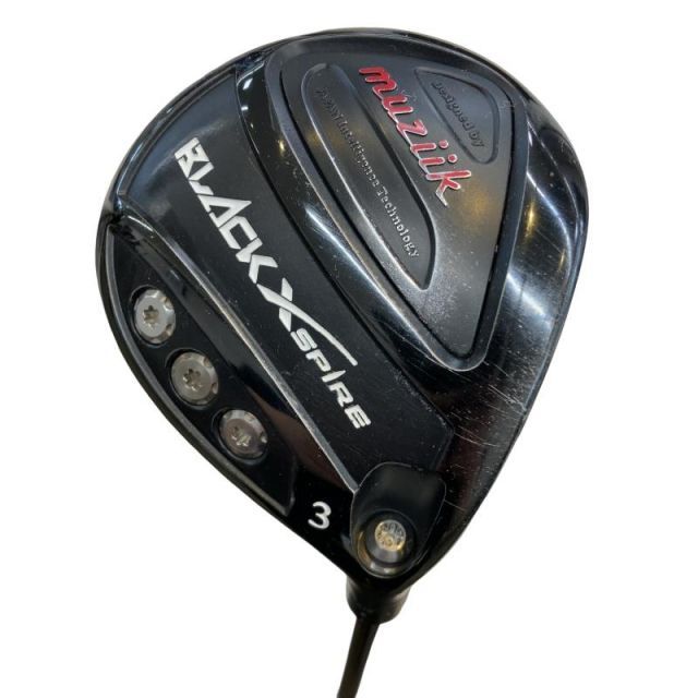【中古】 muziik muziik BLACK XSPIRE 3W フェアウェイウッド FW リシャフト (フレックスその他) メンズ 男性用 右利き 右用 Cランク ゴルフクラブ