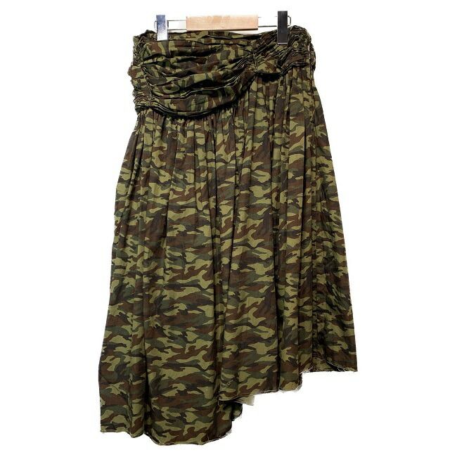 コムデギャルソン　スカート　迷彩　カモフラ 中古】 COMME des GARCONS スカート ミドル丈 ひざ丈 コットン 総柄