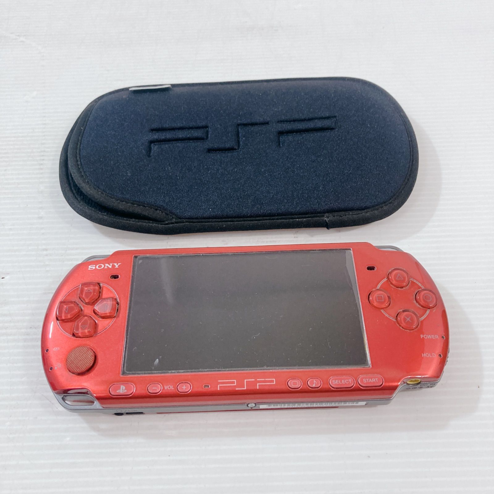 ジャンク品 SONY ソニー プレイステーション・ポータブル PSP-3000 ラディアント・レッド