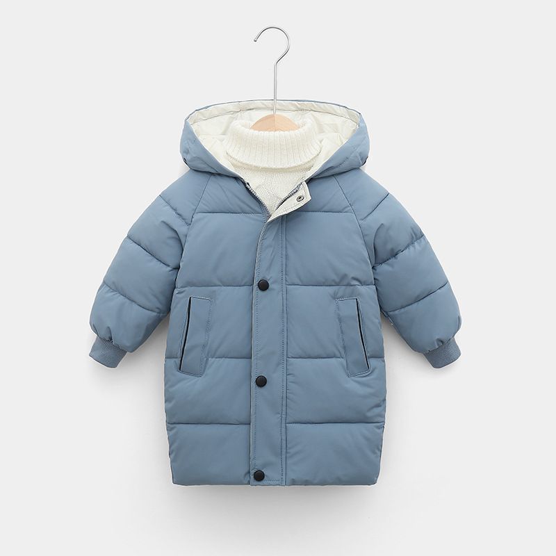 新品 中綿コート キッズ アウター ジャンパー ジャケット キッズ バイク ジャケット 子供服 上着 ミドル丈 暖かい 女の子 男の子 ジュニア 軽量 厚手 ロング丈 秋冬 防寒 無地 可愛い あったか フード付き 通園 #irdne