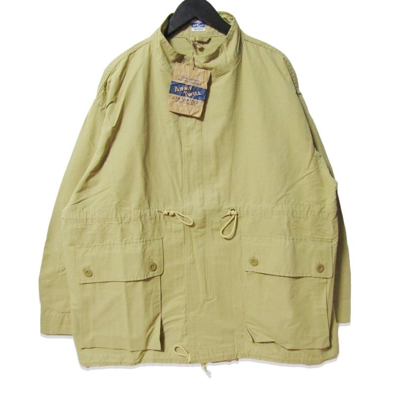 未使用 ARMY TWILL アーミーツイル Cotton Nylon Stand Coat AM-2454003 コットンナイロンスタンドコート ミリタリー BEIGE L 27113644