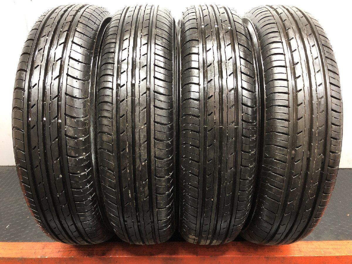 【走行短め】YOKOHAMA BluEarth-Es ES32 145/80R13 13インチ 夏タイヤ 4本 24年製 N-BOX モコ タント スペーシア ワゴンR等　(STD267)