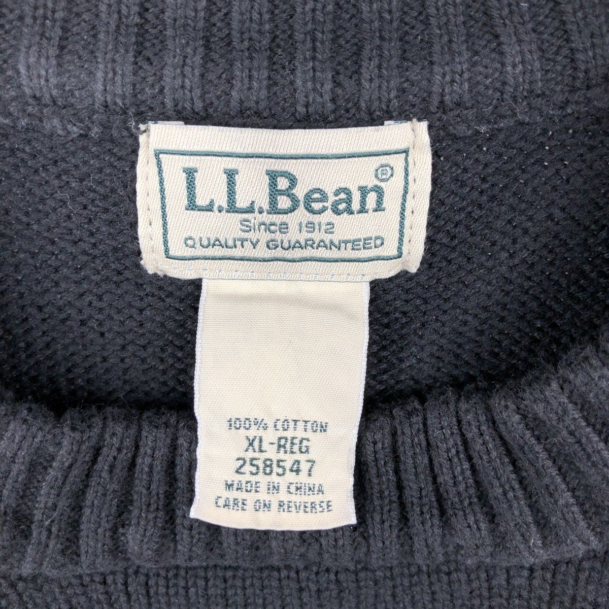 古着 90年代 エルエルビーン L.L.Bean コットンニットセーター メンズ 