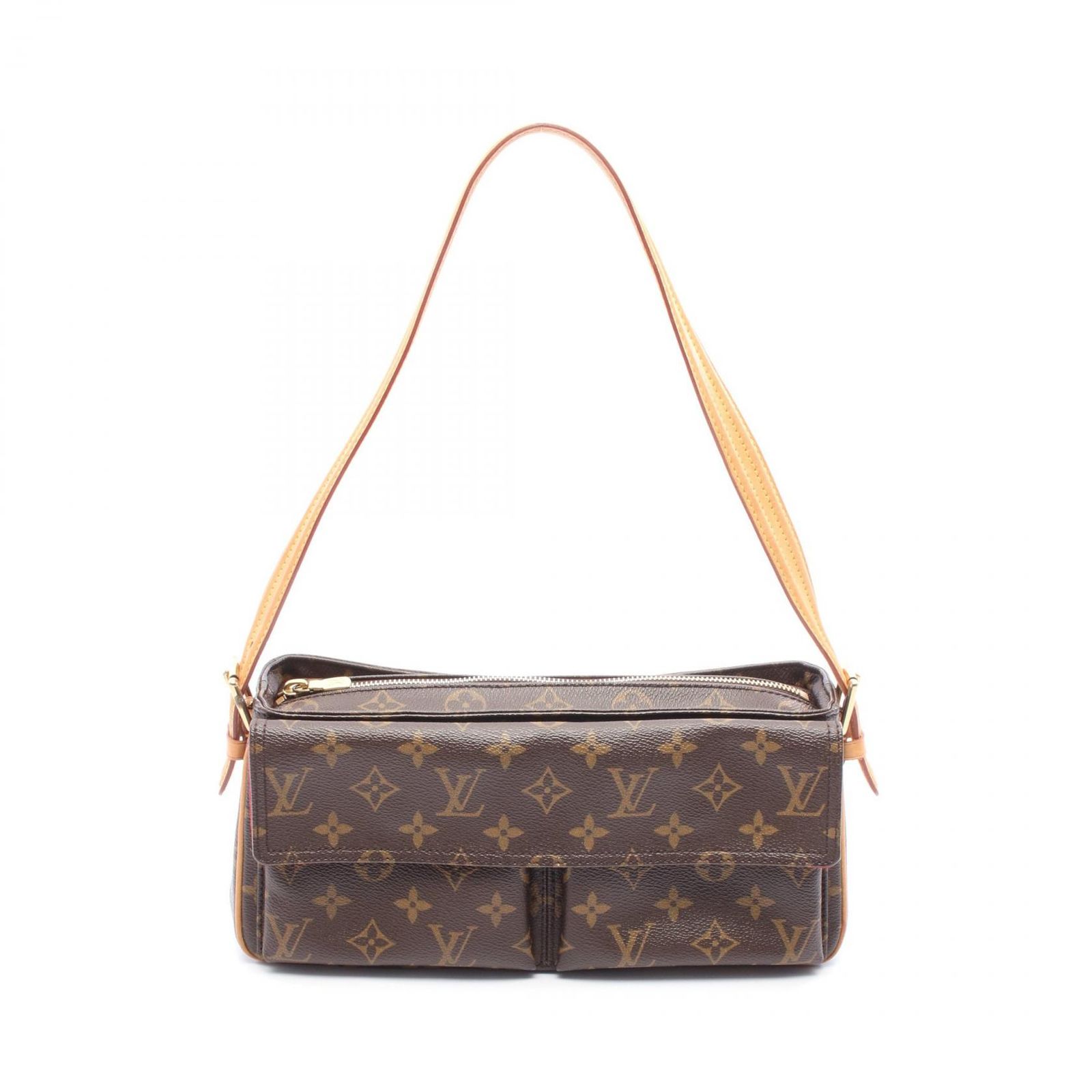 ルイ・ヴィトン LOUIS VUITTON ヴィバシテMM ショルダーバッグ バッグ PVCコーティングキャンバス レザー モノグラム レディース ブラウン系 M51164 【中古】 ルイ・ヴィトン LOUIS VUITTON ショルダーバッグ ヴィバシテMM M51164