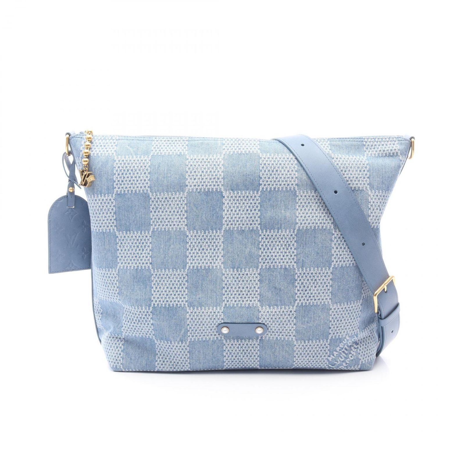 ルイ・ヴィトン LOUIS VUITTON ショルダーバッグ バガボンド ホーボー N00202 デニムブルー デニム レザー バガボンド・ホーボー メンズ Used A 261,360円