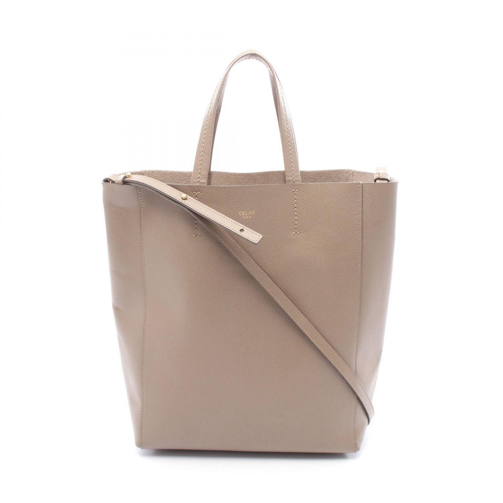セリーヌ CELINE トートバッグ バーティカル スモール カバ グレージュ 