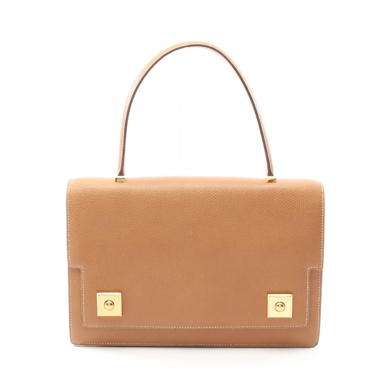 エルメス HERMES ハンドバッグ ピアノ ゴールド レザー ピアノ ゴールド レディース Used B