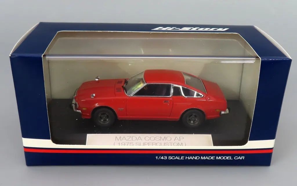 【中古】ミニカー 1/43 MAZDA COSMO AP 1975 SUPERCUSTOM(サンシャインレッド) [HS035RE]