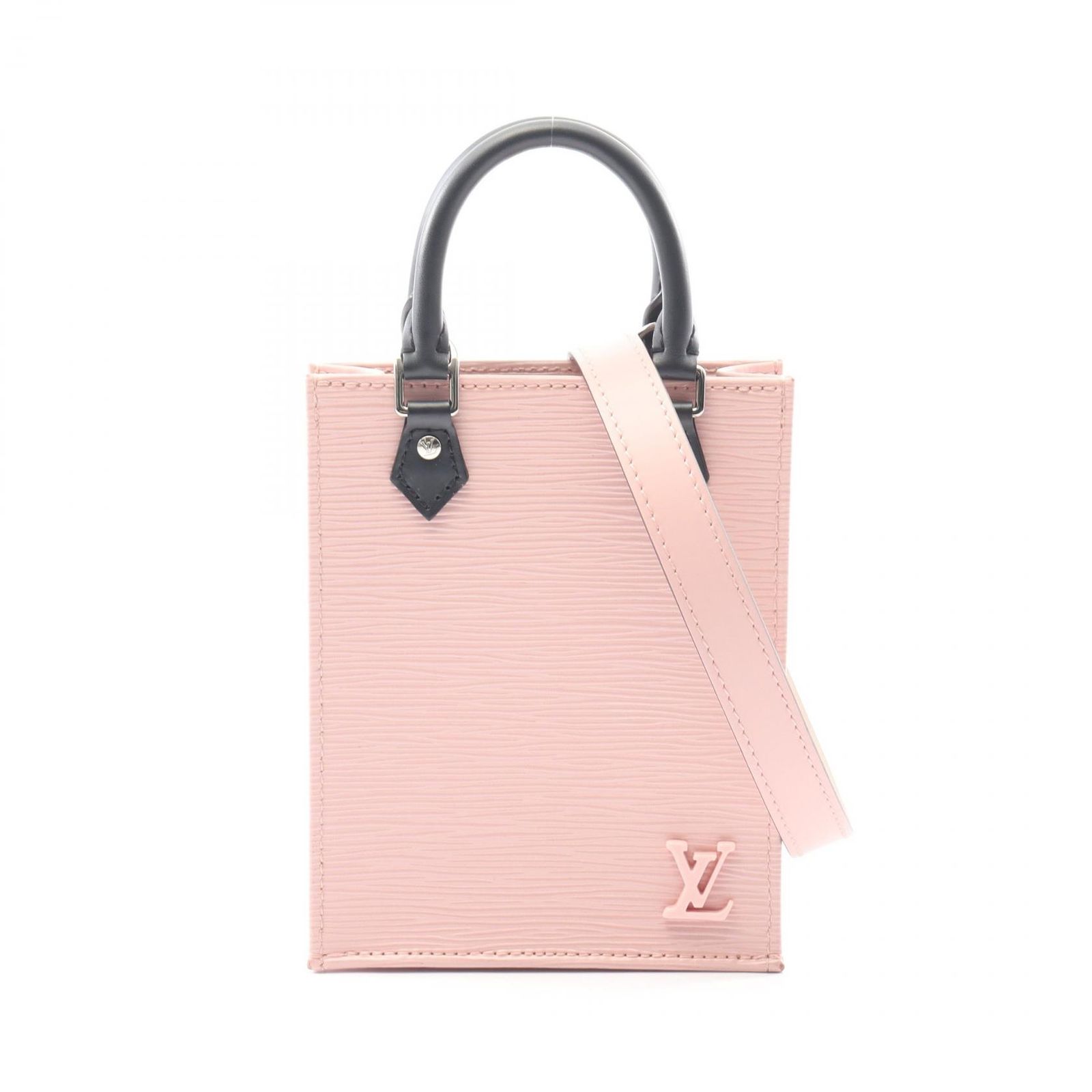 ルイ・ヴィトン LOUIS VUITTON ハンドバッグ プティット サックプラ M69575 ローズバレリーヌ レザー プティット・サックプラ レディース Used A