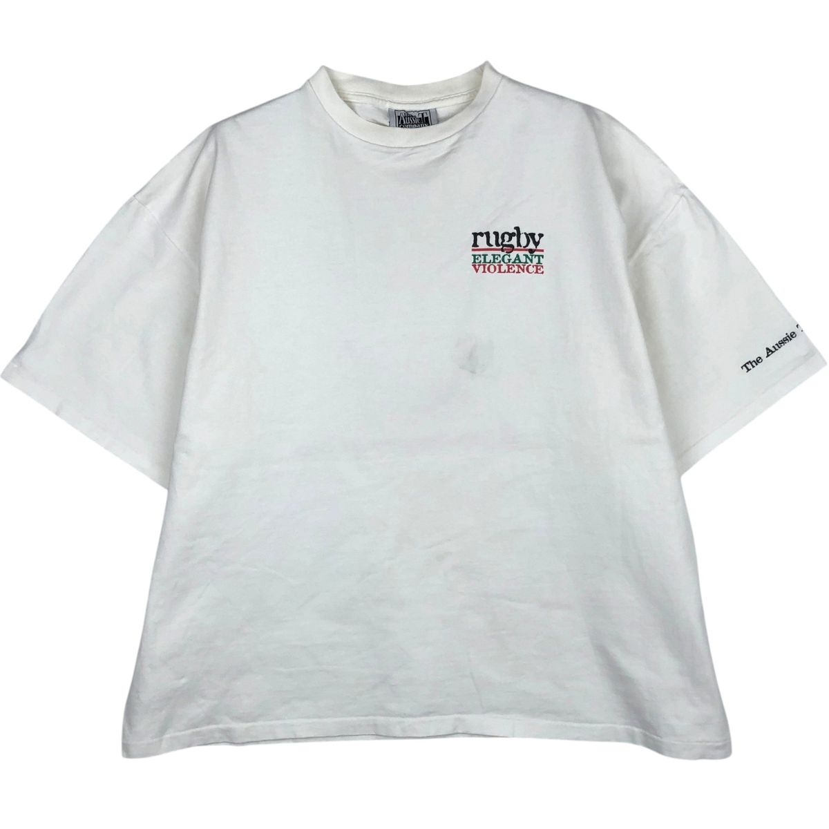 古着 90年代 The Aussie T Company メッセージプリントTシャツ USA製 メンズXL相当 ヴィンテージ/eaa638258