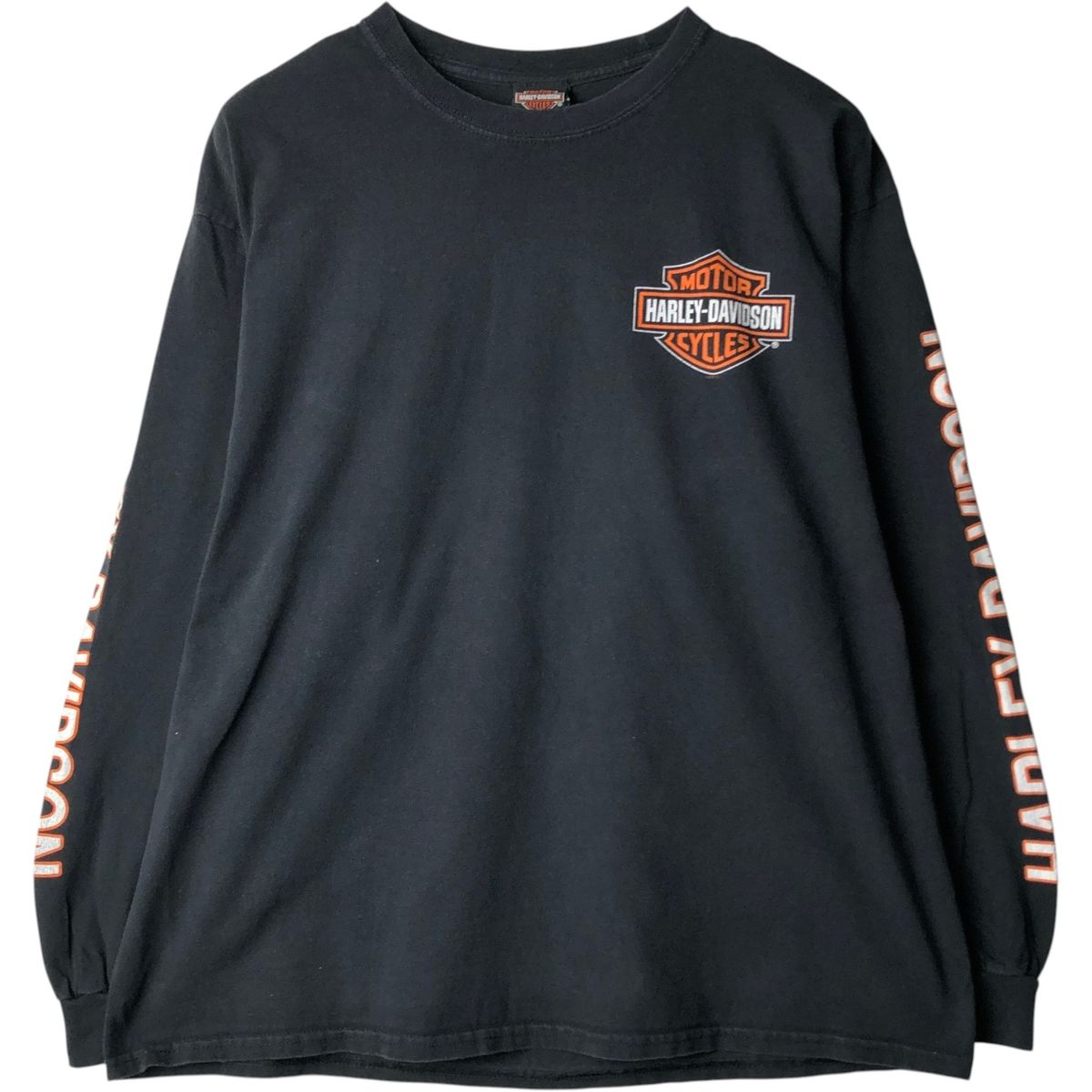 古着 ハーレーダビッドソン Harley-Davidson ワニ柄 モーターサイクル ロングTシャツ ロンT メンズXL相当/eaa638082