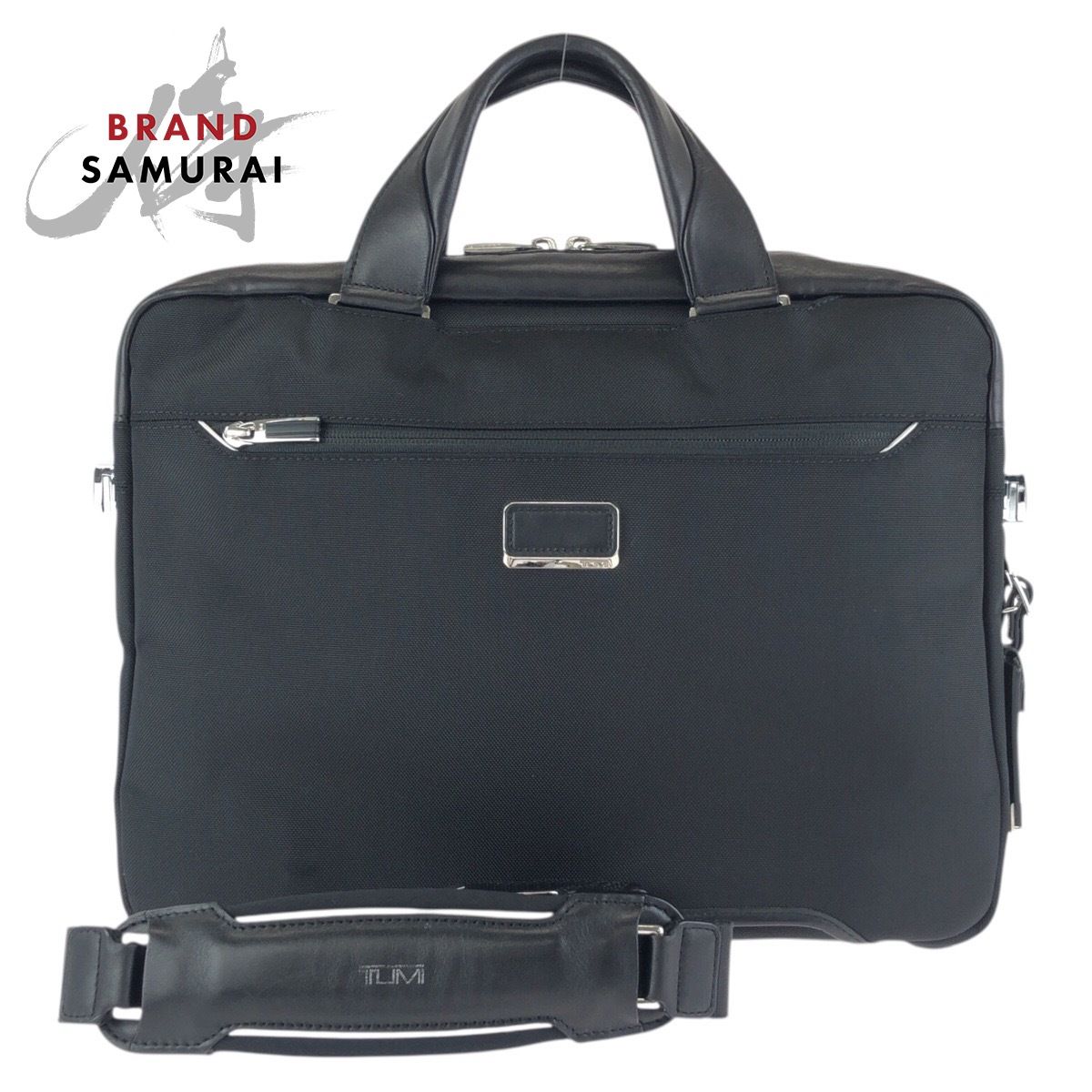 美品 TUMI トゥミ アリーヴェ ブラック 黒 シルバー金具 ポリエステル 