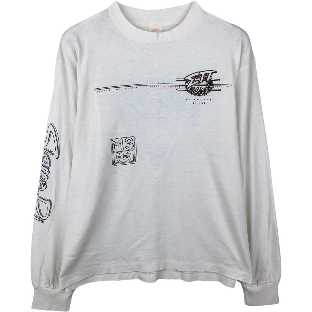 古着 ~90年代 Tee Jays HEF-T ロングTシャツ ロンT USA製 メンズL相当 ヴィンテージ/eaa638610