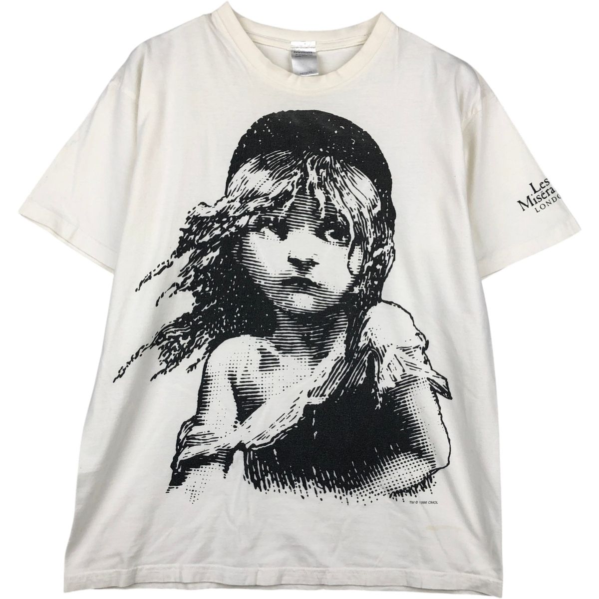 古着 80年代 Les Miserables レミゼラブル LONDON アートTシャツ メンズM相当/eaa638249