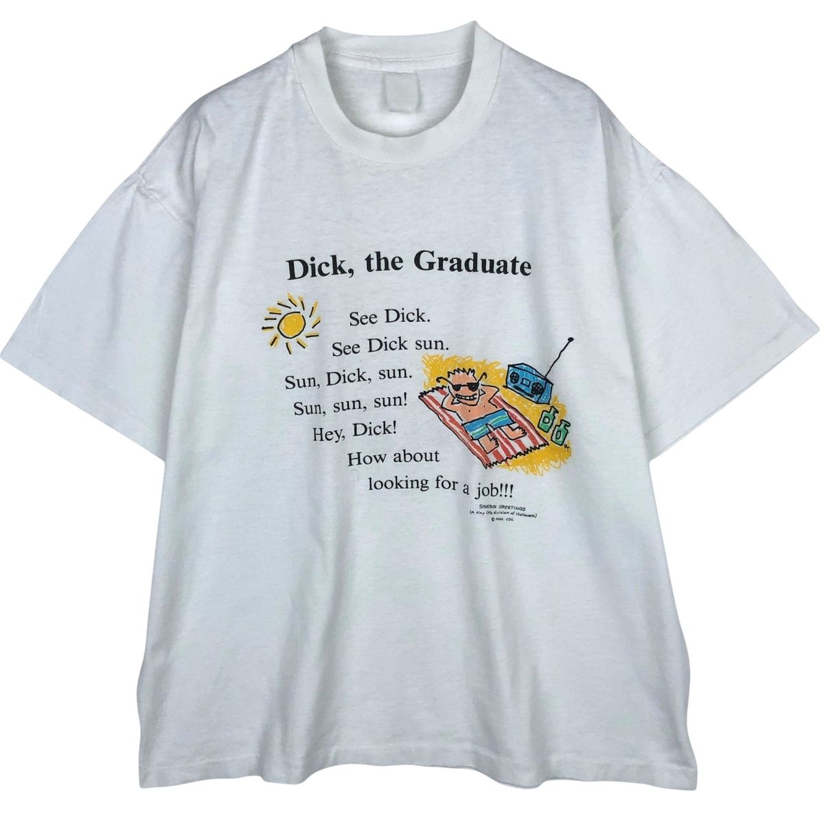 古着 ~90年代 SHOEBOX GREETINGS メッセージプリントTシャツ メンズL相当 ヴィンテージ/eaa638255