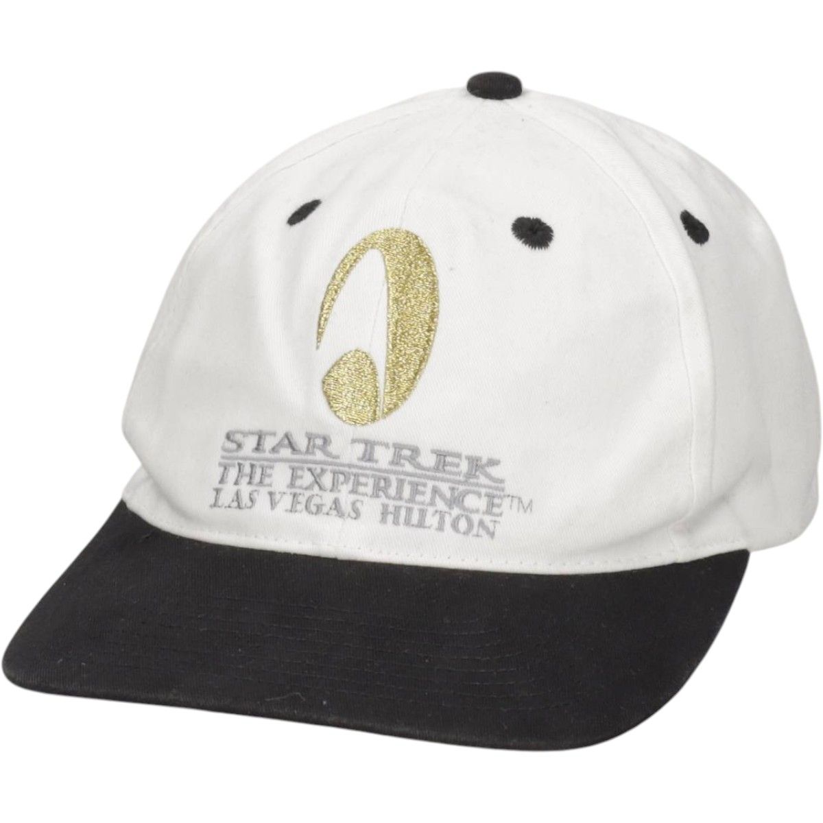 古着 90年代 STAR TREK THE EXPERIENCE スタートレックザエクスペリエンス ツートン ベースボールキャップ 6パネルキャップ/gaa006863