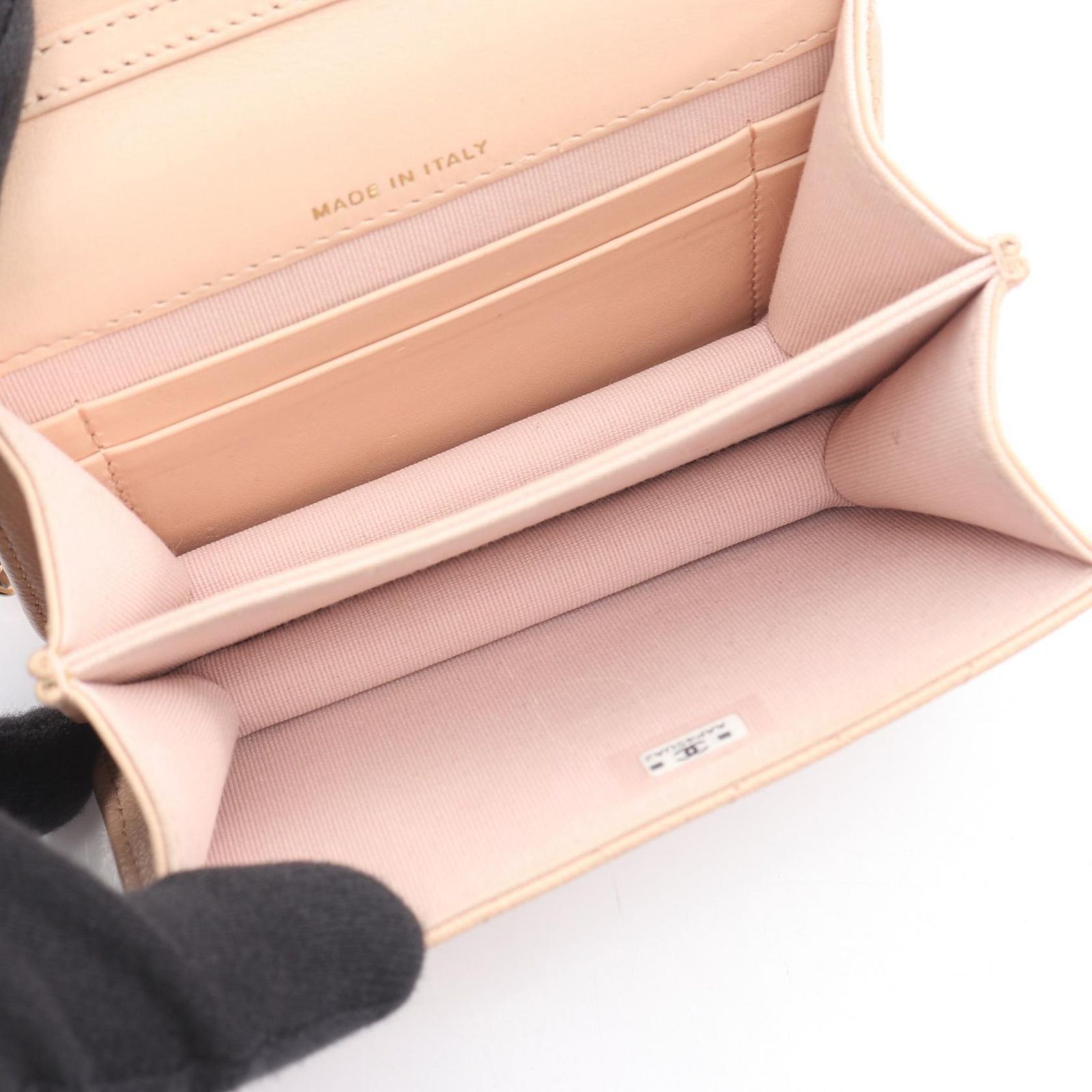 シャネル CHANEL ミニマトラッセ ショルダーバッグ バッグ レザー カーフ（牛革） レディース ベージュ系 【中古】 中古・古着通販】CHANEL (シャネル) ミニマトラッセショルダーバッグ
