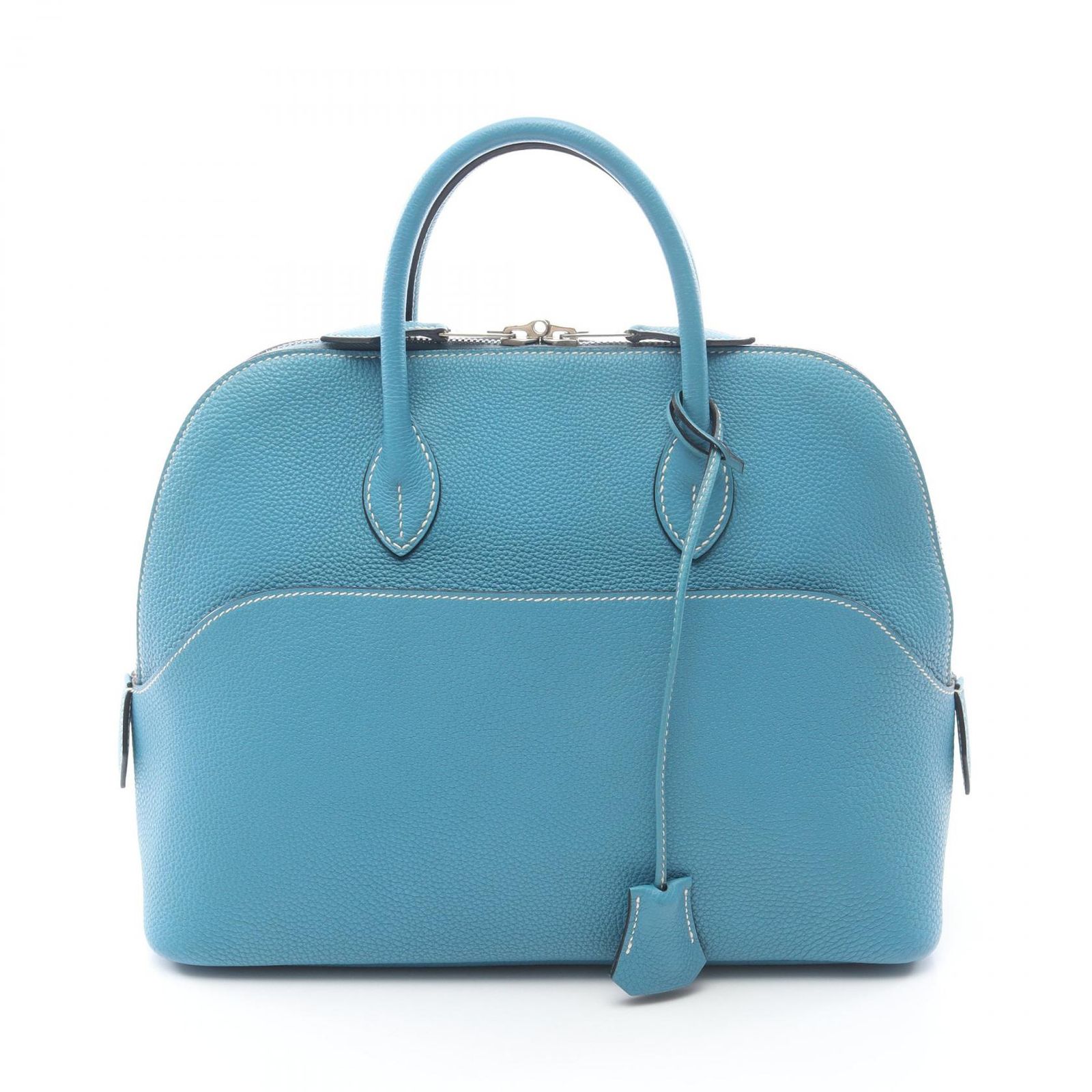 エルメス HERMES ハンドバッグ ボリード1923 30 ブルージーン レザー ボリード1923 30 ブルージーン レディース Used B
