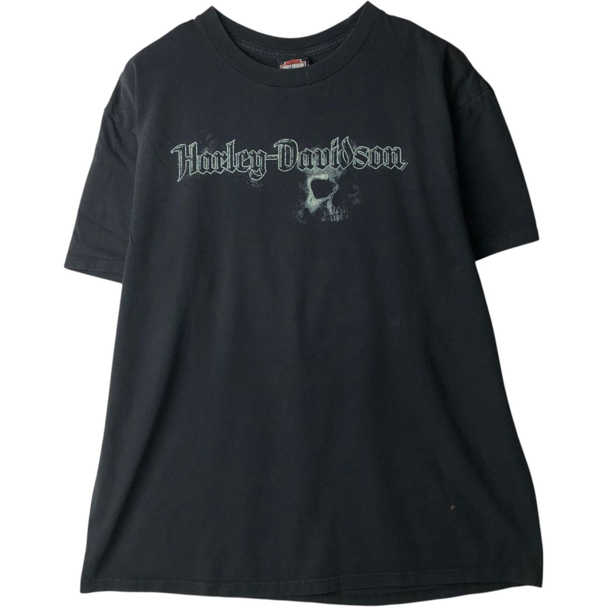 古着 00年代 ハーレーダビッドソン Harley-Davidson ドクロ柄 スカル柄 モーターサイクル バイクTシャツ メンズXL相当/eaa636961