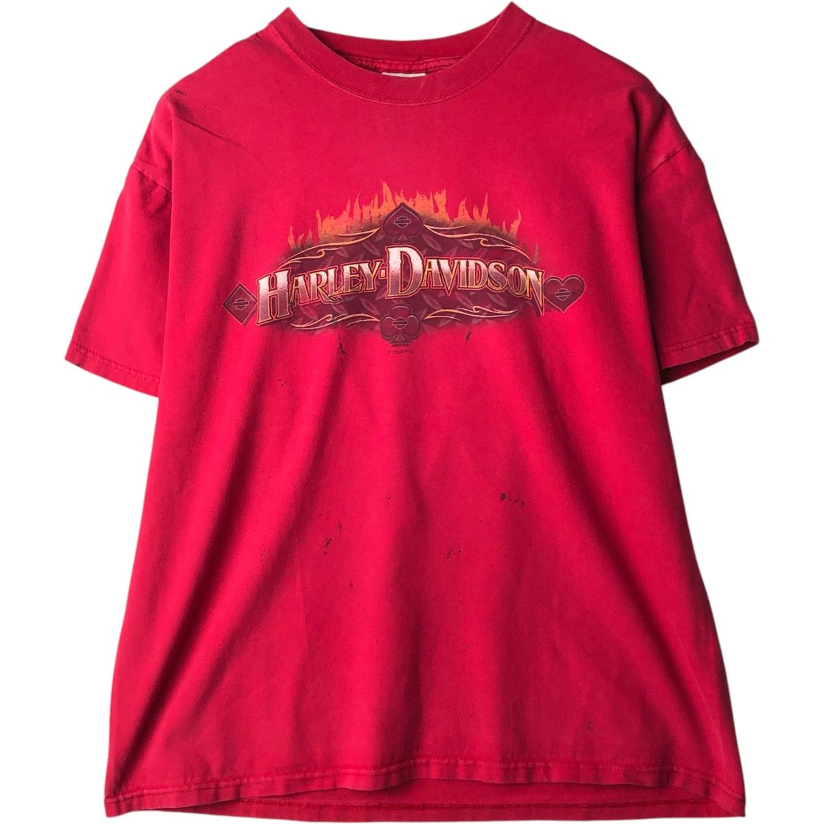 古着 00年代 ハーレーダビッドソン Harley-Davidson モーターサイクル バイクTシャツ USA製 メンズXL相当/eaa636954