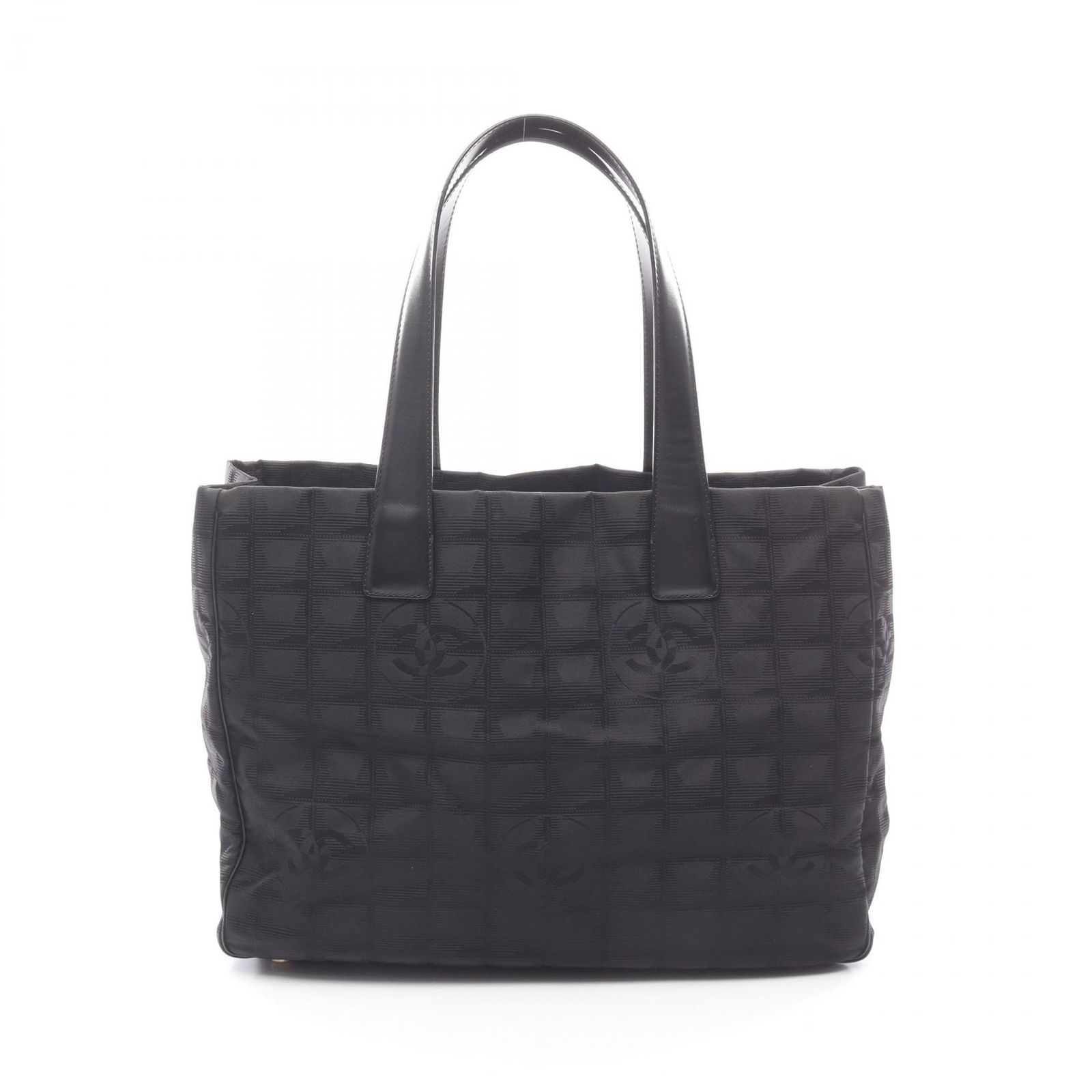 シャネル CHANEL トートバッグ ニュートラベルラインMM ブラック レザー ニュートラベルライントートMM レディース Used A