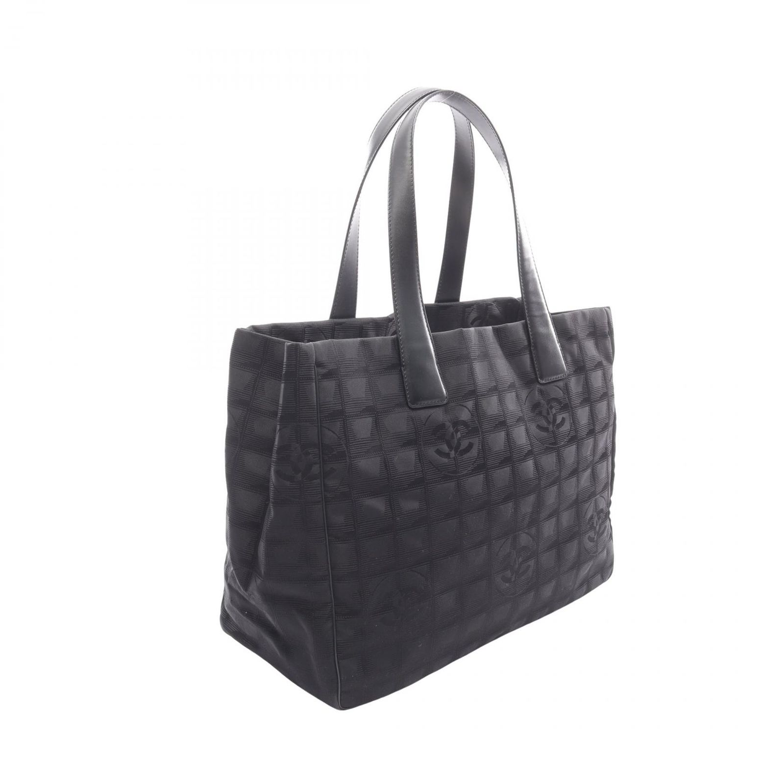シャネル CHANEL トートバッグ ニュートラベルラインMM ブラック 