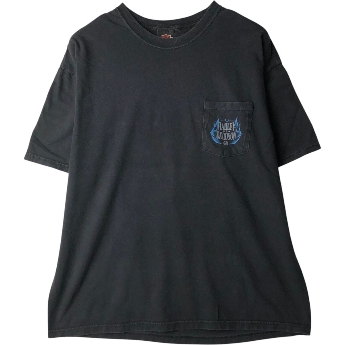 古着 ハーレーダビッドソン Harley-Davidson チェッカーフラッグ モーターサイクル バイクTシャツ USA製 メンズXL相当/eaa636950