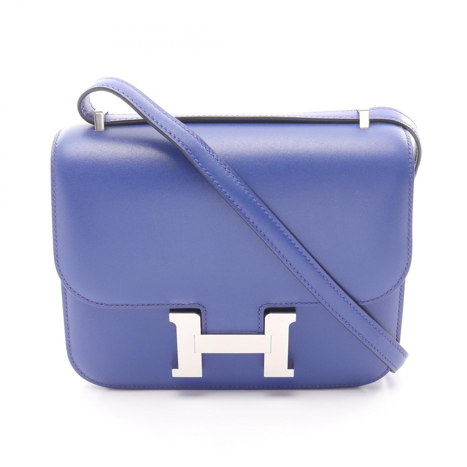 エルメス HERMES ショルダーバッグ コンスタンス3 ミニ ブルーエレクトリック レザー コンスタンス3ミニ ブルーエレクトリック レディース Used A