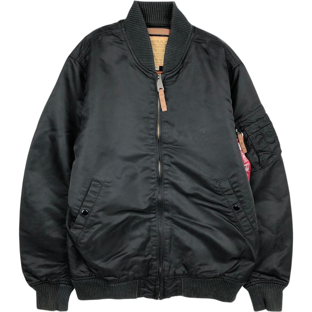 古着 民間品 アルファ ALPHA MA-1タイプ 中綿入り ミリタリー フライトジャケット メンズL相当/eaa636602 古着 民間品 アルファ ALPHA MA-1タイプ 中綿入り ミリタリー フライト