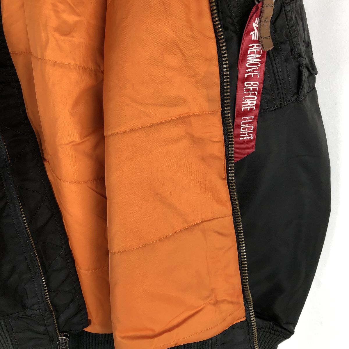 古着 民間品 アルファ ALPHA MA-1タイプ 中綿入り ミリタリー フライト