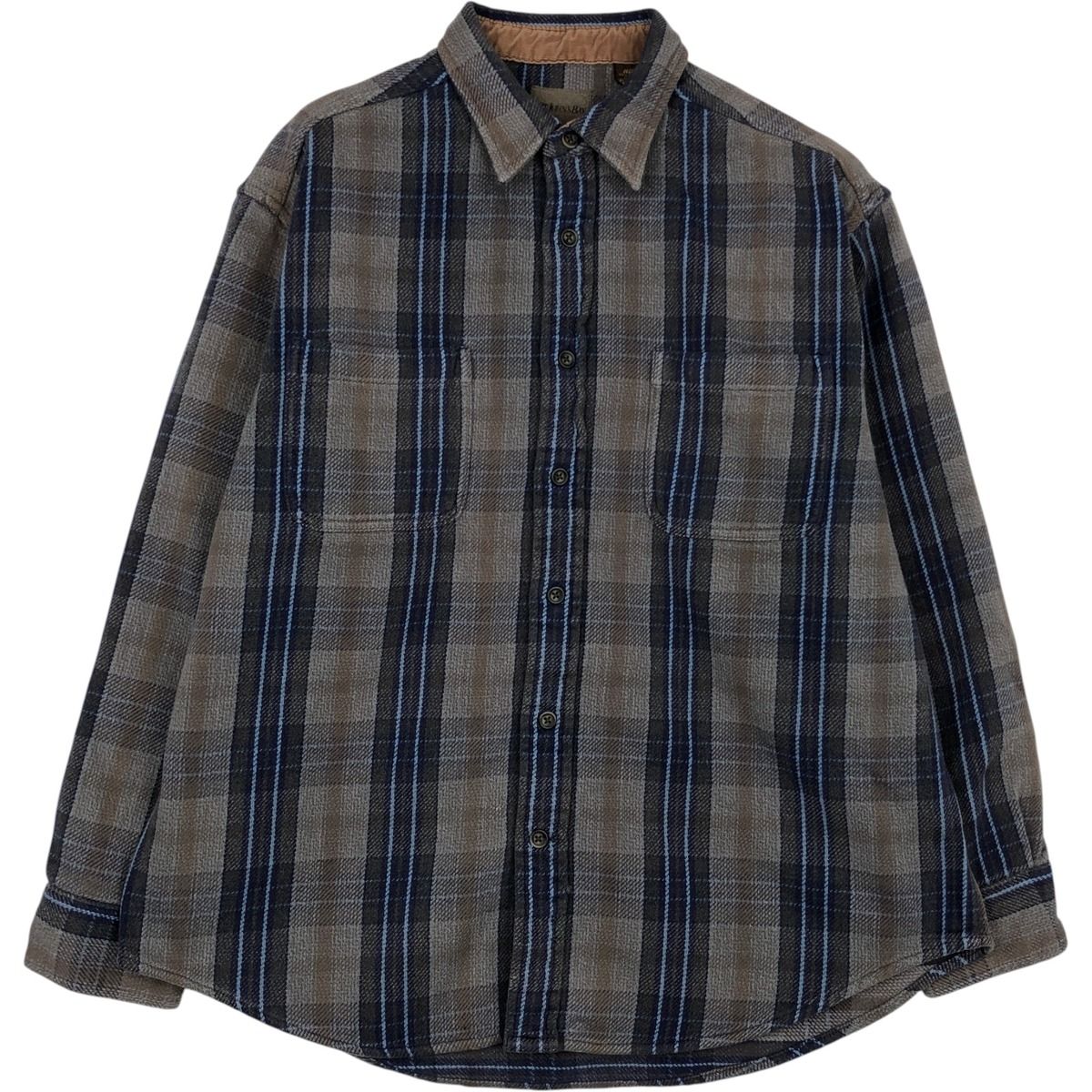 古着 90~00年代 セントジョンズベイ ST. JHON'S BAY BRAWNY 長袖 ヘビーネルチェックシャツ メンズL相当 ヴィンテージ/eaa637963