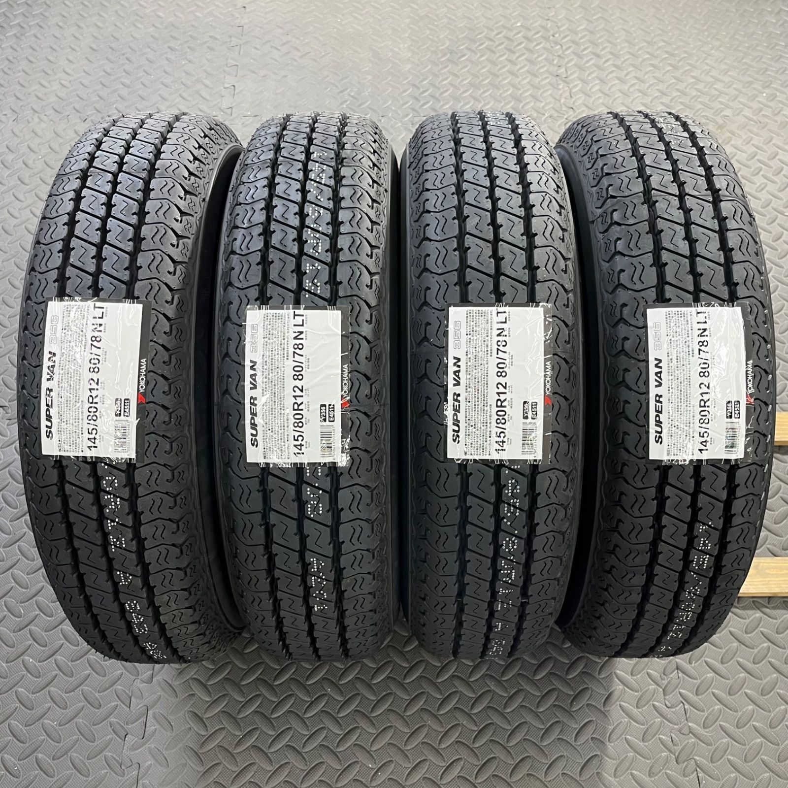26年製 新品タイヤ 145/80R12 80/78N LT ヨコハマ スーパーバン356 