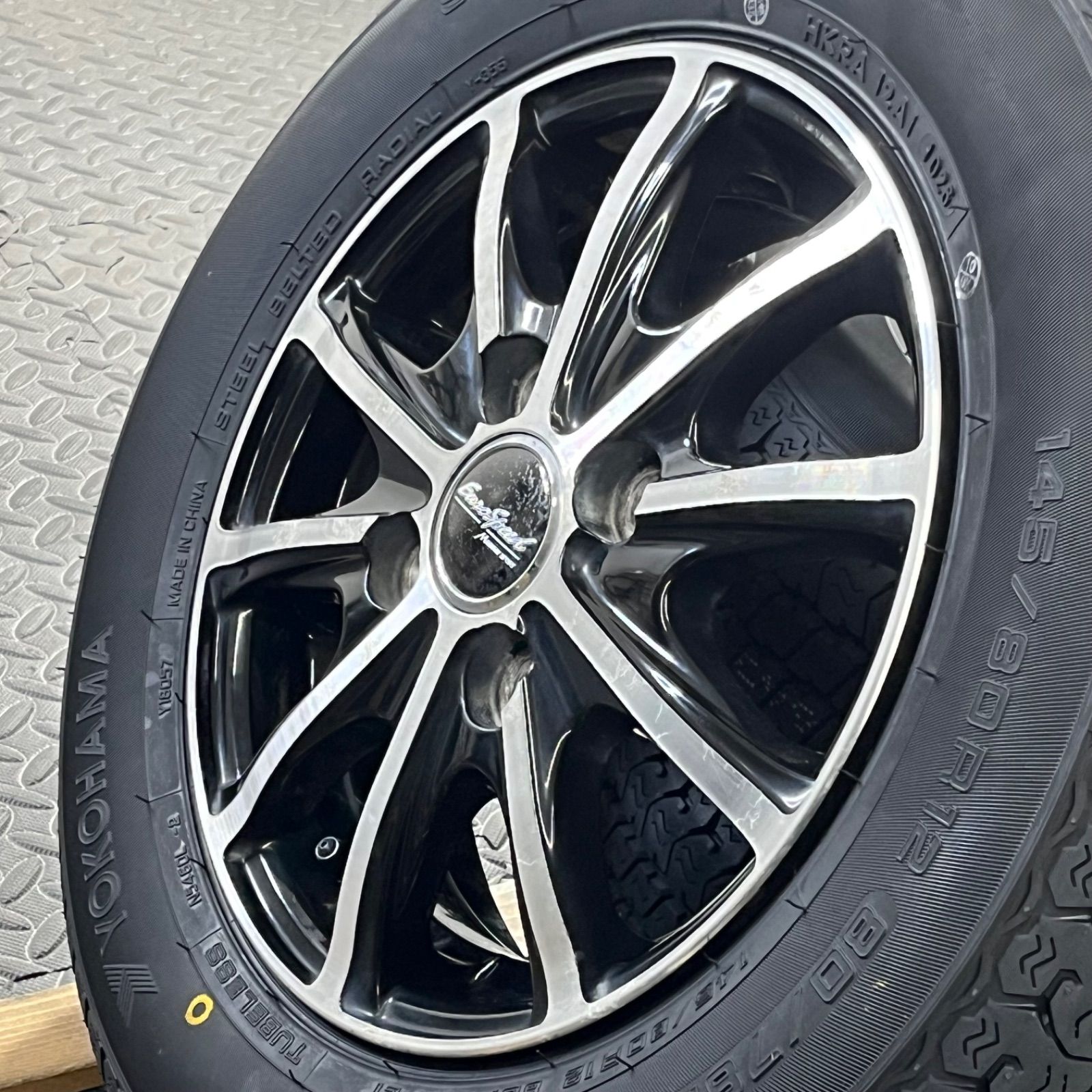 26年製 新品タイヤ 145/80R12 80/78N LT ヨコハマ スーパーバン356 マナレイスポーツ ユーロスピード ハイゼット キャリィ エブリィ NV100 スクラムバン 夏タイヤ 4本【1534Y】