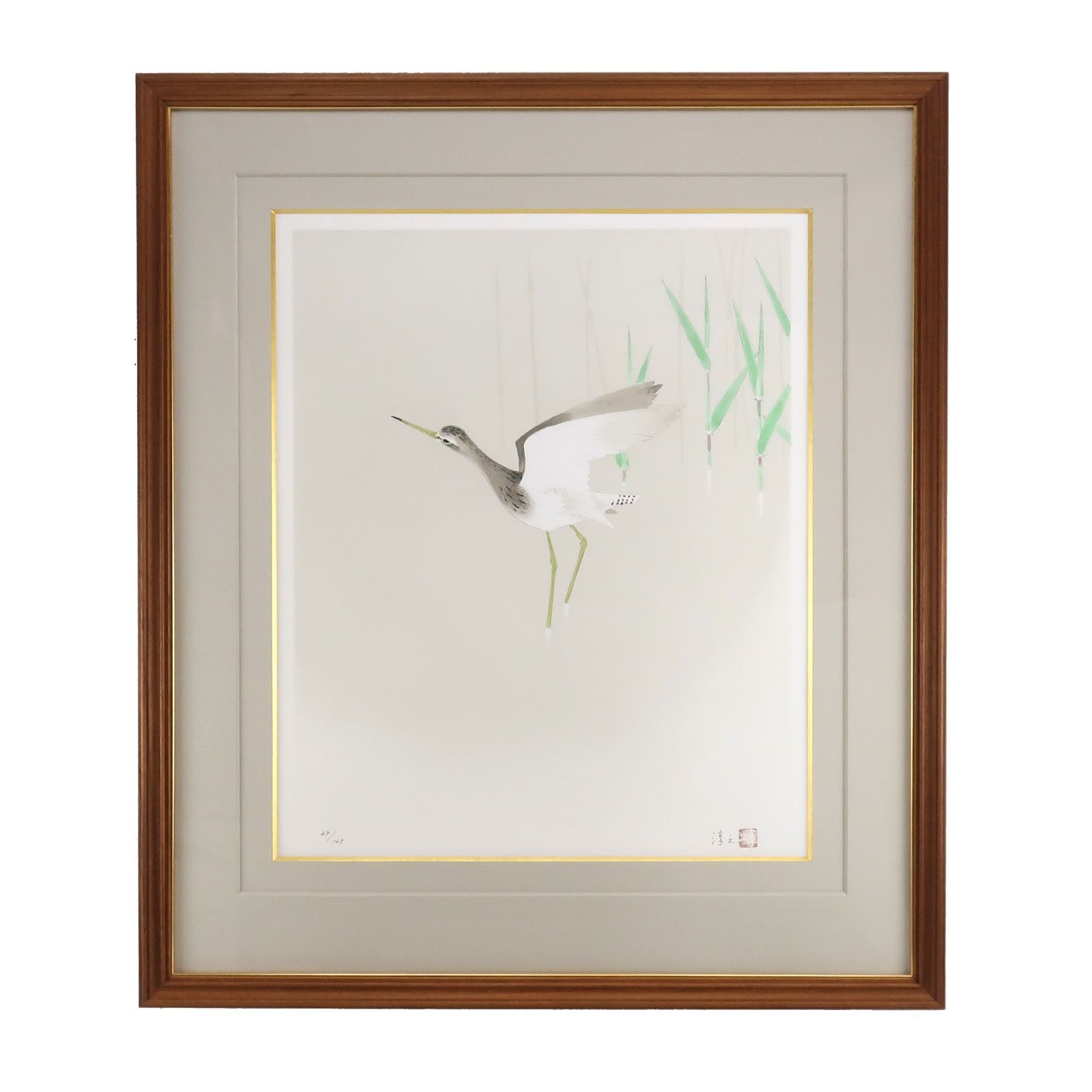 上村淳之 作 【 鴫 】 48/125 _ 絵画