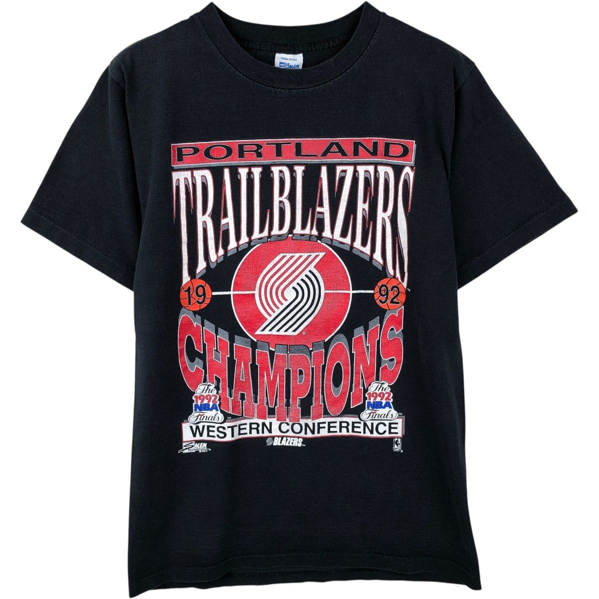 古着 90年代 SALEM NBA PORTLAND TRAIL BLAZERS ポートランド トレイルブレイザーズ スポーツプリントTシャツ USA製/eaa638885