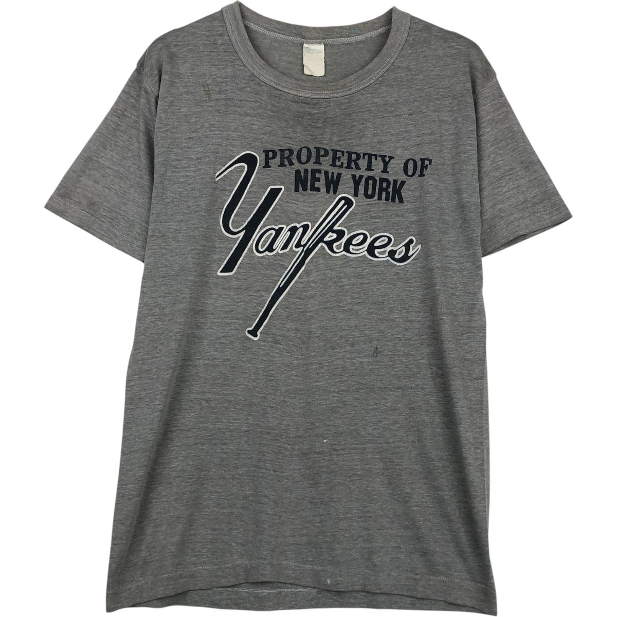 古着 90年代 MLB NEW YORK YANKEES ニューヨークヤンキース スポーツプリントTシャツ メンズS相当 ヴィンテージ/eaa639001