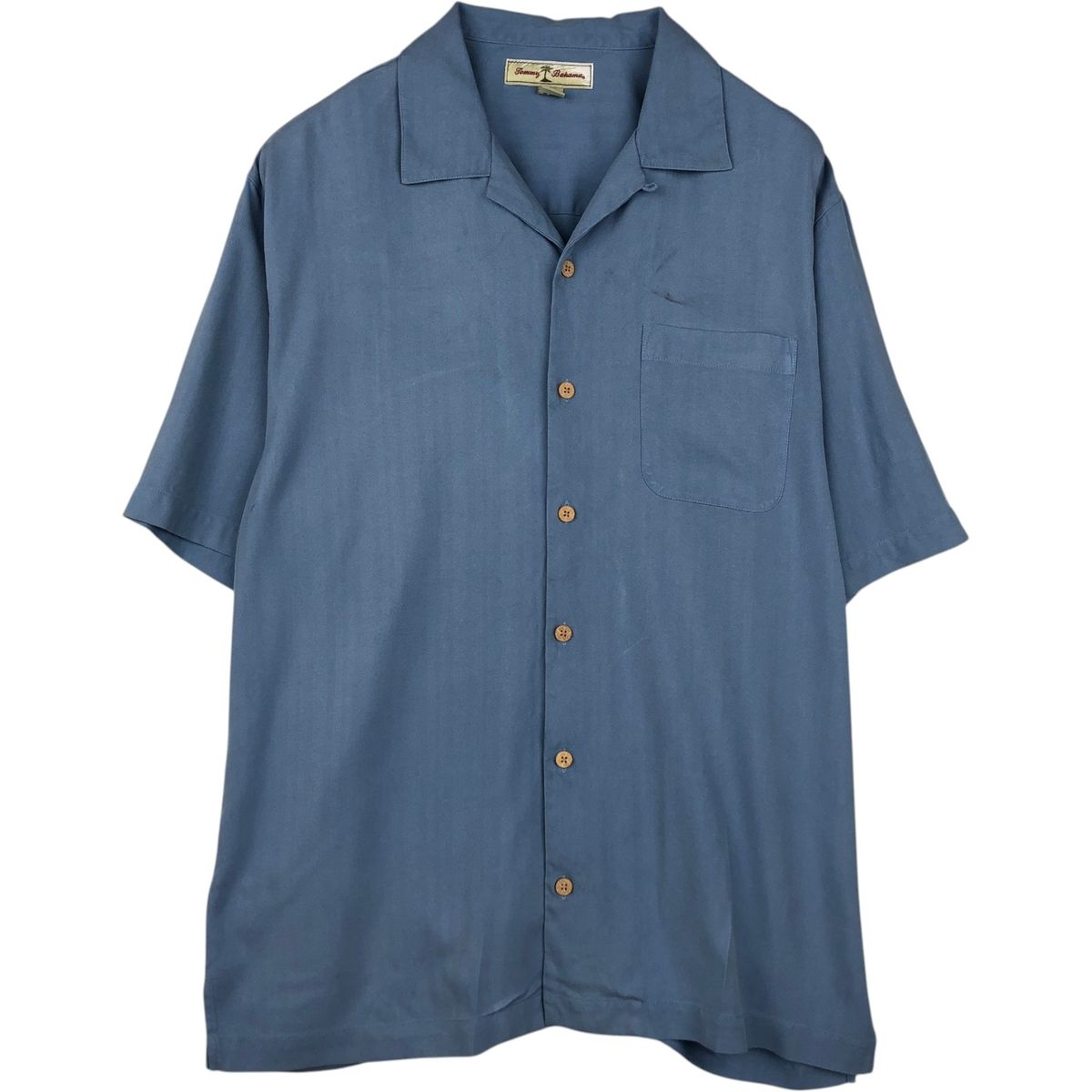 古着 トミーバハマ TOMMY BAHAMA 半袖 オープンカラー シルクシャツ ボックスシャツ メンズM相当/eaa639509