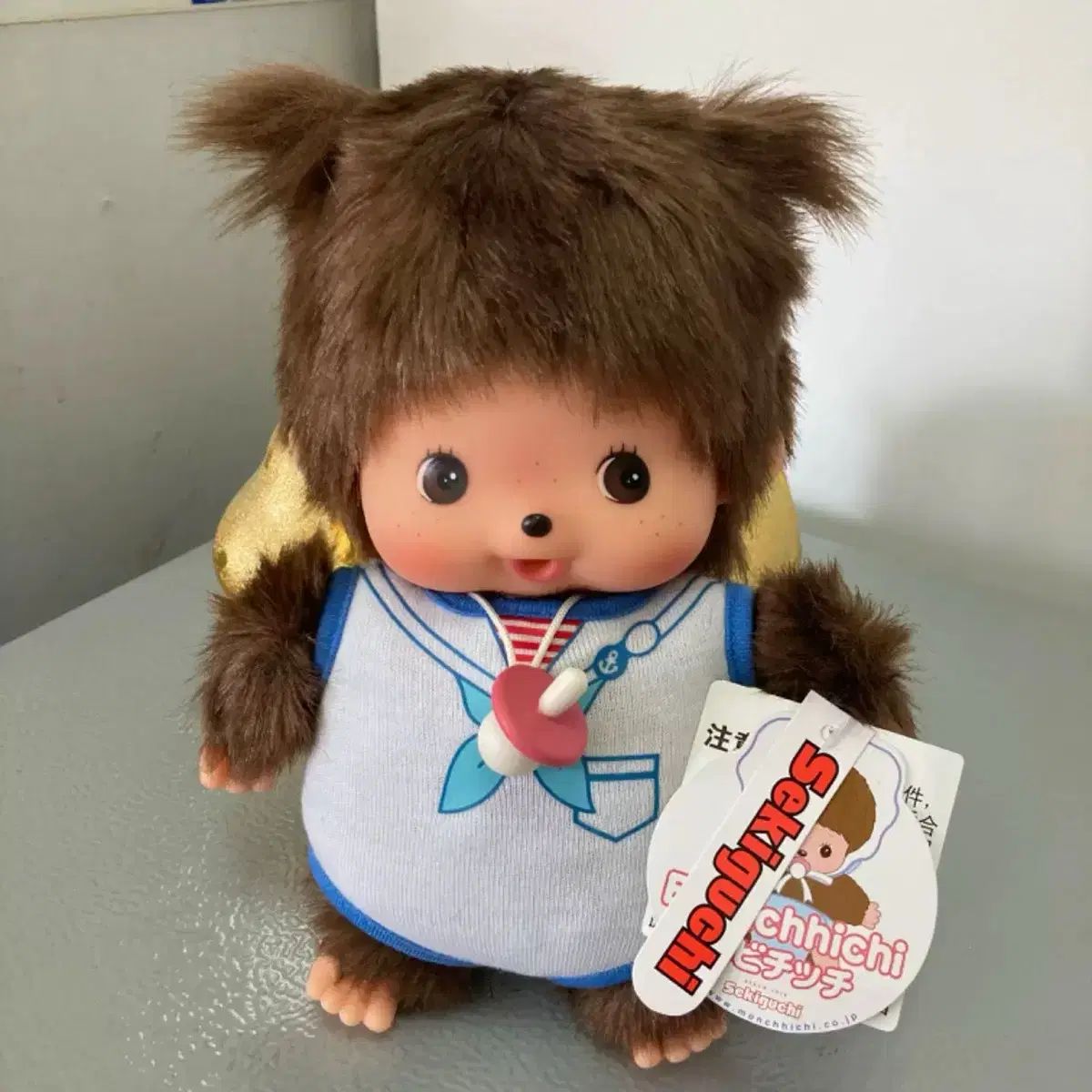 モンチッチ ベビチッチ マリンルック ロンパース ガールズ ぬいぐるみ M
