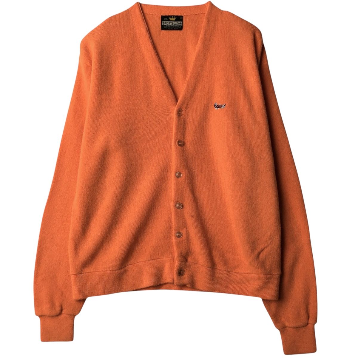 古着 70年代 SPORTSWEAR アクリルニットカーディガン メンズXL相当 ヴィンテージ/eaa639620