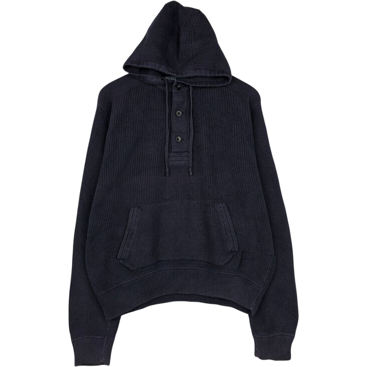 古着 ラルフローレン Ralph Lauren POLO by Ralph Lauren フード付き ヘンリーネック コットンニットセーター メンズM相当/eaa637257