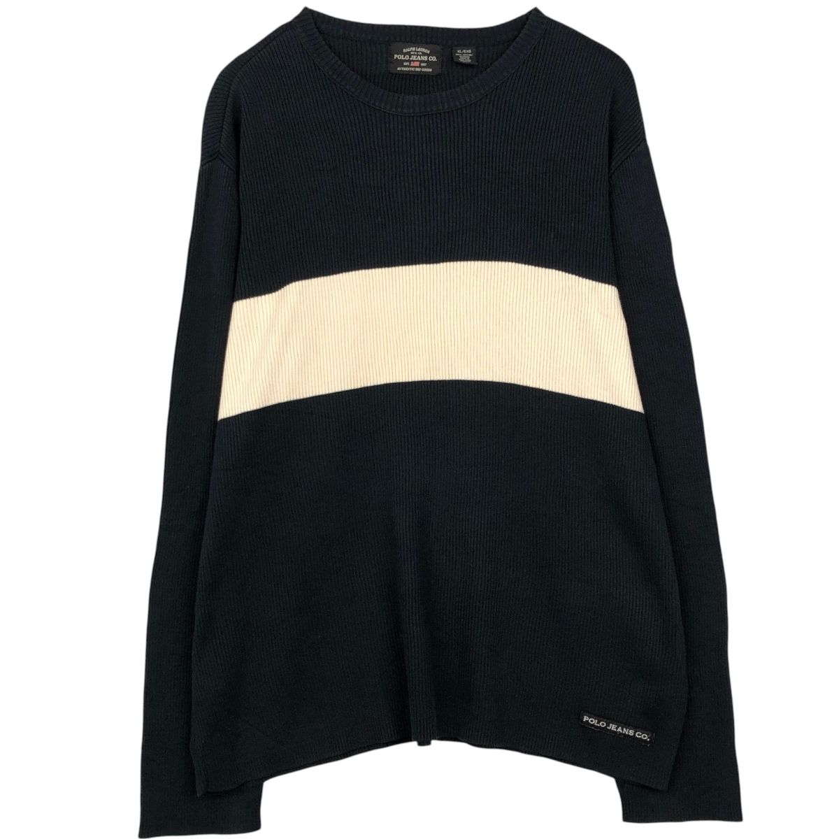 古着 00年代 ラルフローレン Ralph Lauren POLO JEANS COMPANY コットンニットセーター メンズXL相当/eaa637261