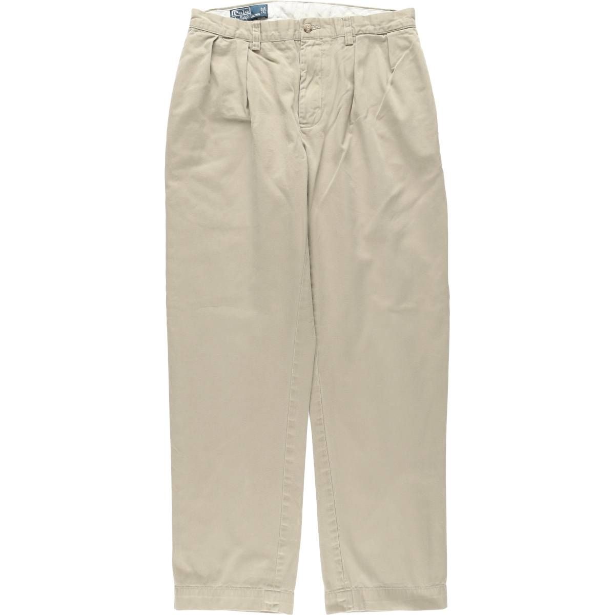 古着 ラルフローレン Ralph Lauren POLO by Ralph Lauren ETHAN PANT ツータック チノパンツ メンズw32相当/eaa477324