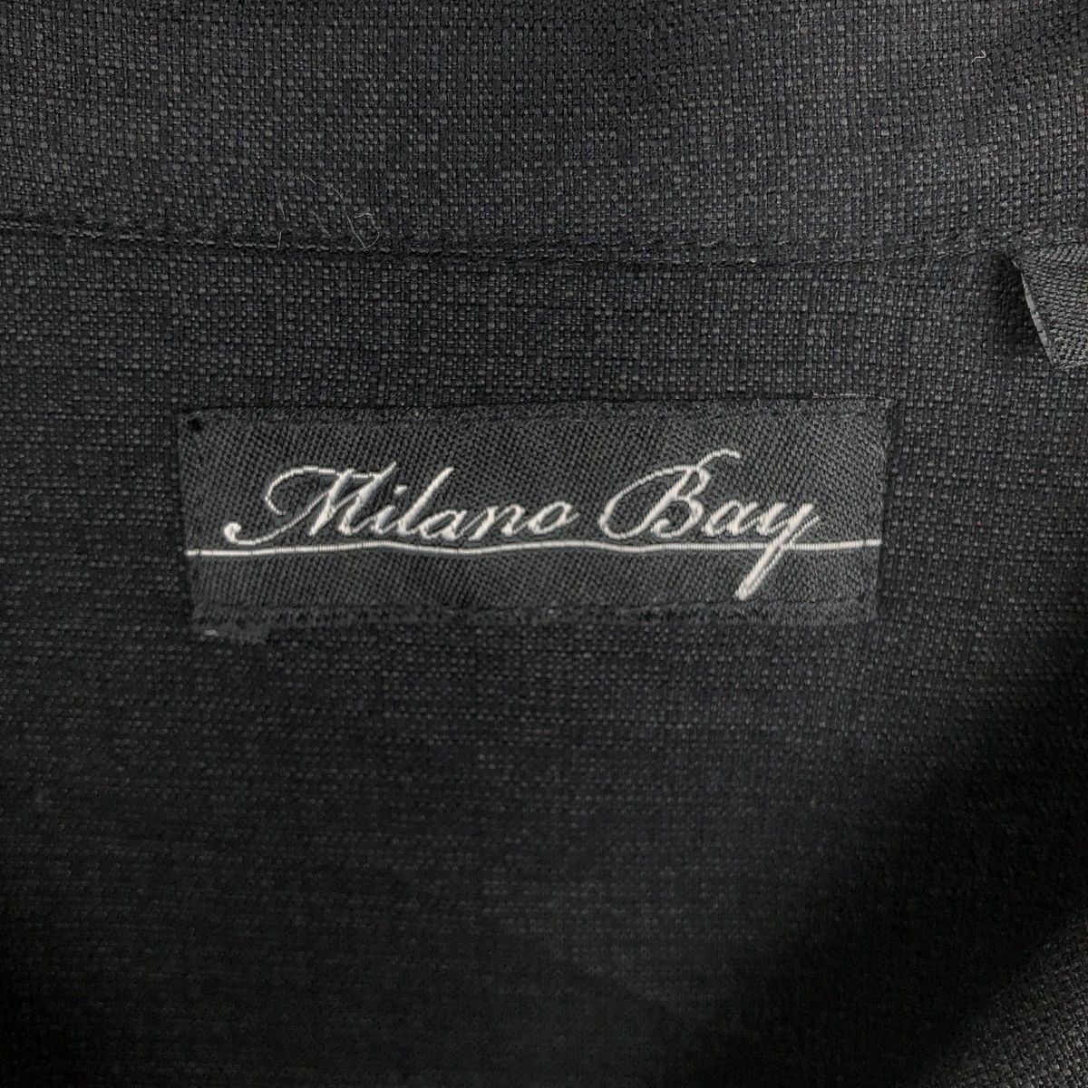 古着 Milano Bay ツートン 半袖 オープンカラー レーヨンシャツ 