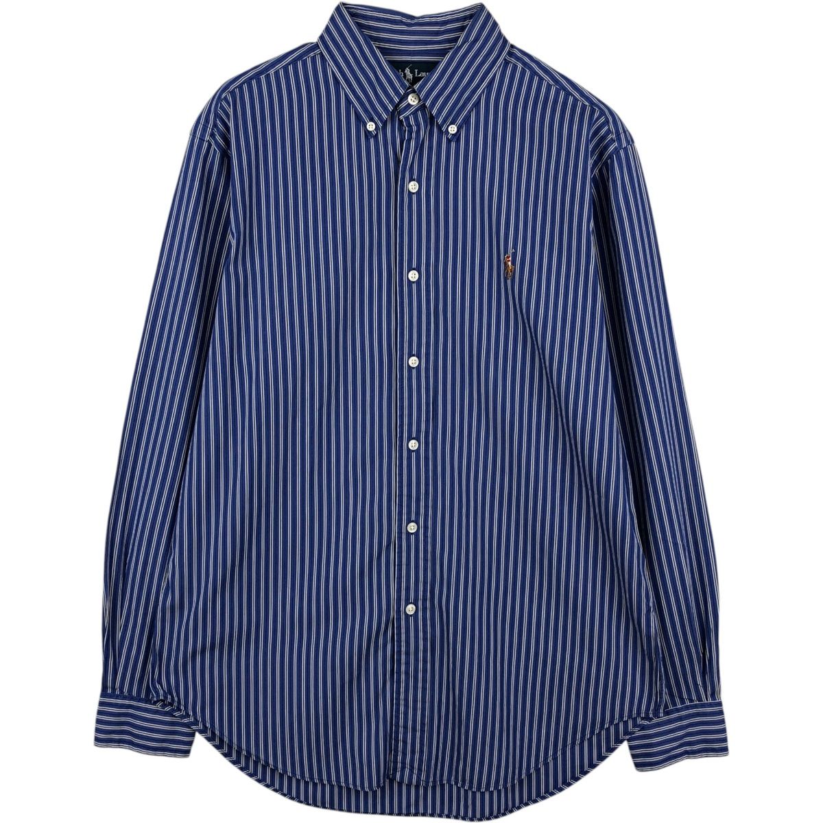 古着 ラルフローレン Ralph Lauren CLASSIC FIT クラシックフィット マルチストライプ 長袖 ボタンダウンストライプシャツ/eaa634840