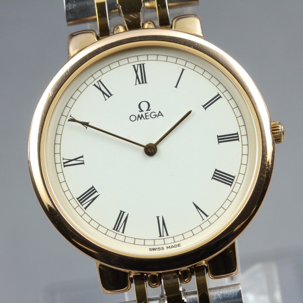 【稼働品】OMEGA デ・ヴィル 395.0875.2 Cal.1378 ホワイトローマン クオーツ メンズ #17165