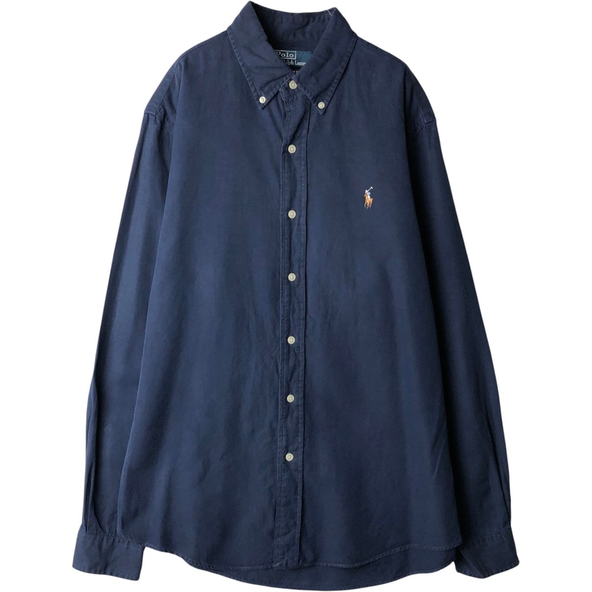 古着 ラルフローレン Ralph Lauren CUSTOM FIT 長袖 ボタンダウンシャツ メンズM相当/eaa634482