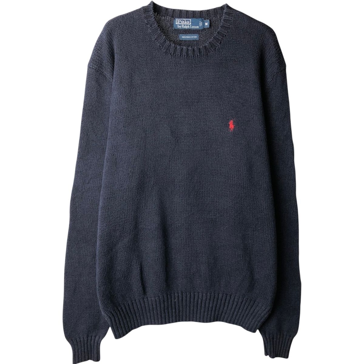 古着 ラルフローレン Ralph Lauren POLO by Ralph Lauren ピマコットンニットセーター メンズM相当/eaa637155